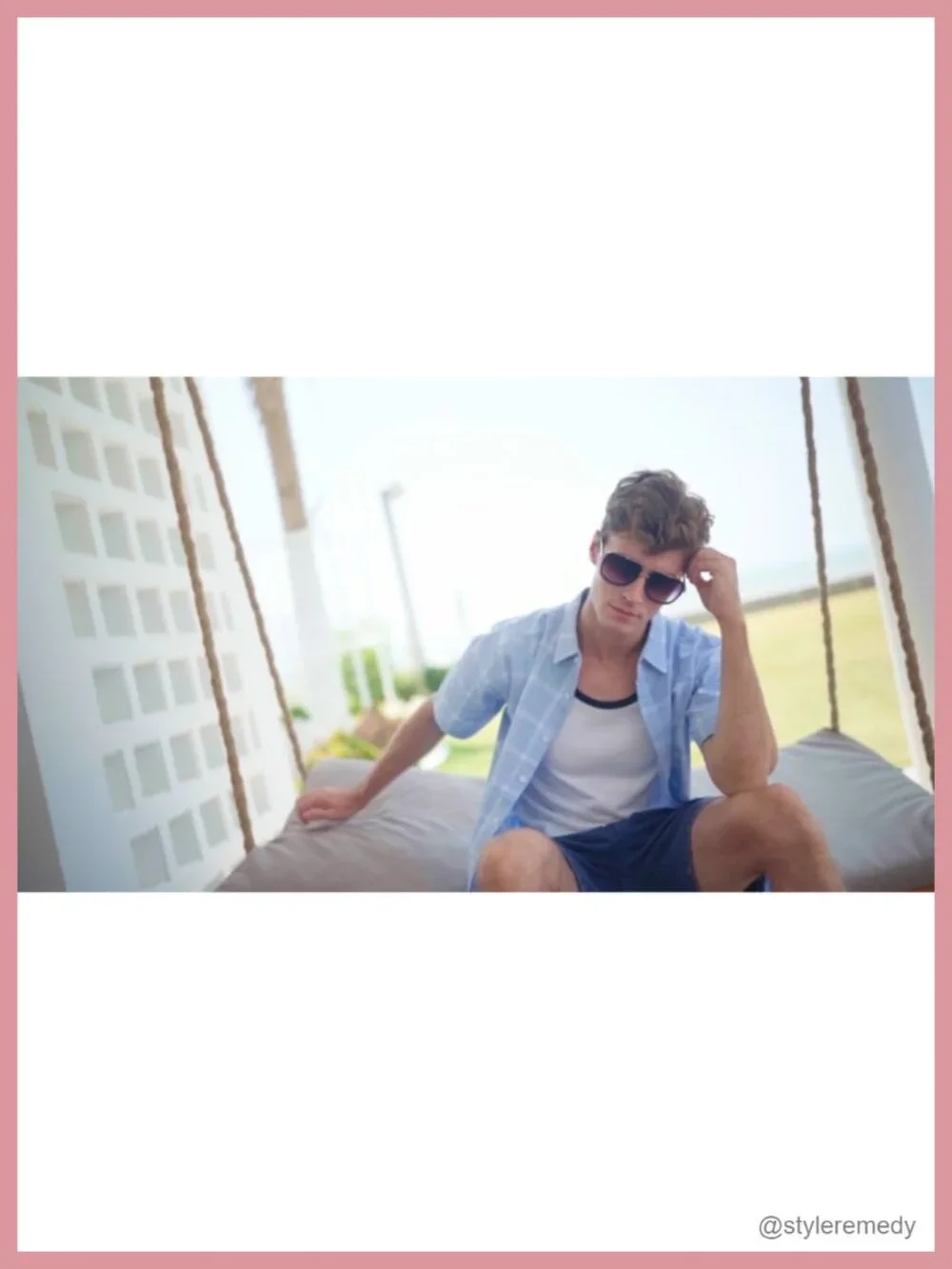 Oversized Square Aviator Sunglasses Men Retro Metal Frame UV400